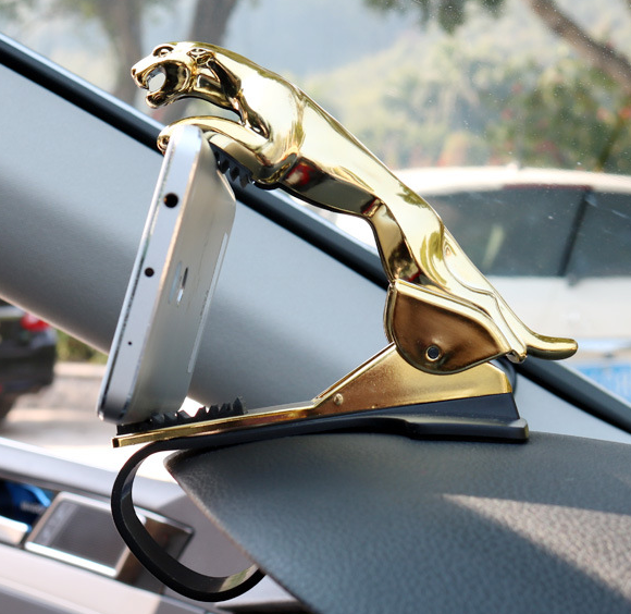 360 Degree Car Leopard Form Dashboard Phone Holder