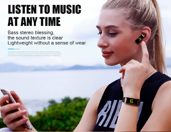 2-in-1 Smart Bracelet with Bluetooth Earphone [Up to 70% OFF]