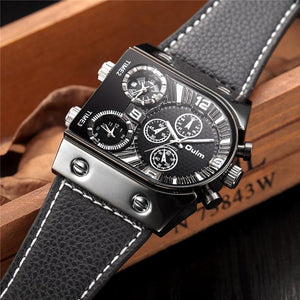 Casual Leather Strap Men Watch