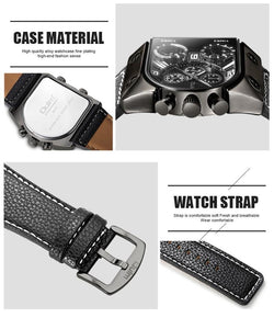 Casual Leather Strap Men Watch